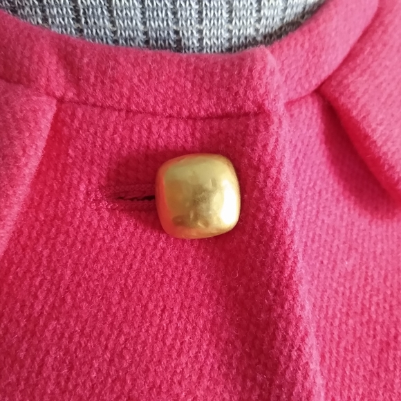 J. CREW Pink and Gold Square Buttons Blazer - Picture 4 of 6